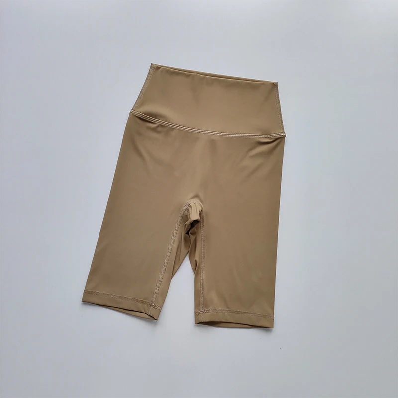 Hochgeschnittene Gaoshi-Thread Nude Sport-Lauf-Yoga-Caprihose für Damen, Schnelltrocknende Fitness-Laufshorts, Sommer-Hot-Shorts – Detail 10