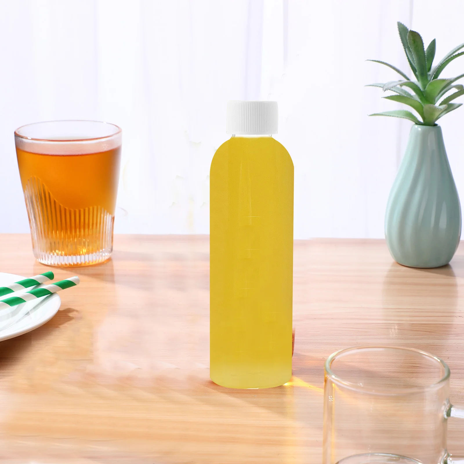 

20Pcs Clear Plastic Bottles Multi-Function Empty Drink Containers Reusable Bpa-Free Safe for Milk Portable Compact