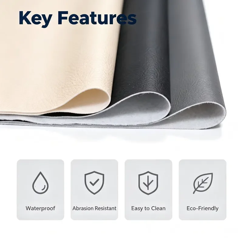 Automotive PVC Synthetic Leather for Car Seat Cover Interior Decoration Material Supplier