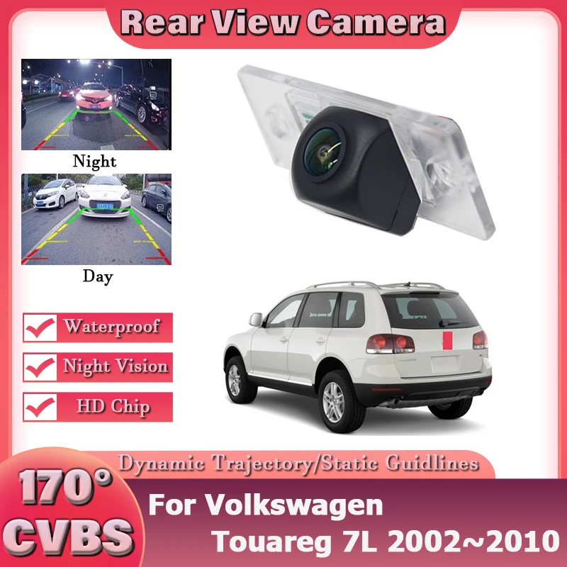 

Автомобильная камера заднего вида HD «рыбий глаз» Starlight для Volkswagen Touareg 7L 2002 2003 2004 2005 2006 2007 2008 2009 2010 Автомобильная камера