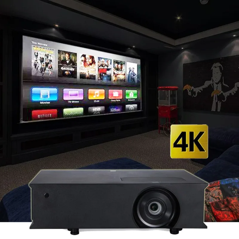 UHD 3840 2160 Real Projector 4k Home Theater Outdoor Projector 4k 8000 Lumem Laser 4k 3D Tv