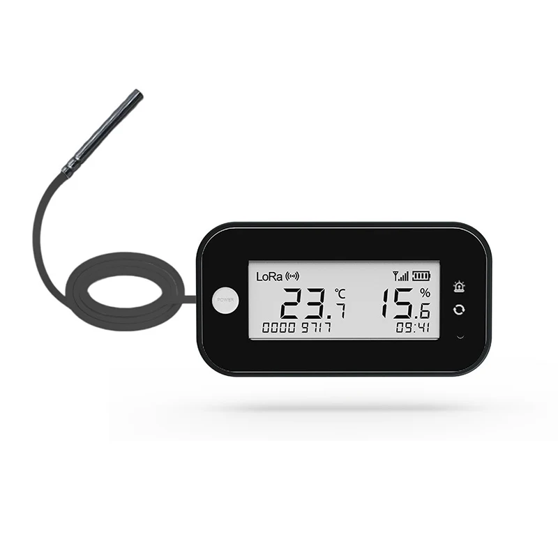 4G LoRa IoT Temperature Humidity Transmitter 0.1℃ Accuracy Digital Display Wireless Data Recorder Cold Storage Monitoring Sensor