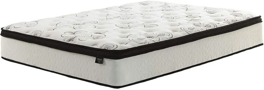 Matelas hybride optimiste moyen avec gel rafraîchissant, mousse à mémoire de forme, taille Queen, tendance e, 12 pouces