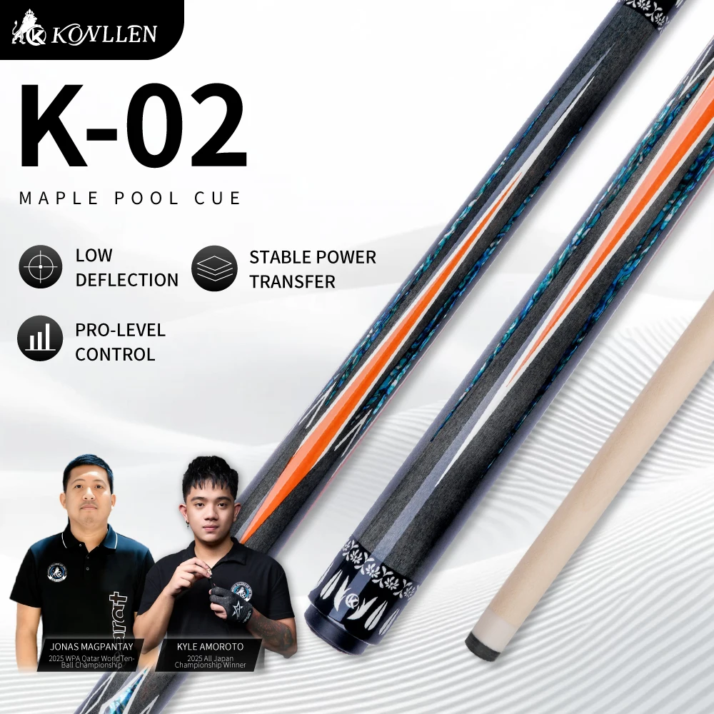 KONLLEN Carbon Fiber Shaft Pool Cue Stick Professional Billiard Cue Radial Pin Joint 12 5mm Tip Lizard Leather Grip 58 Inch