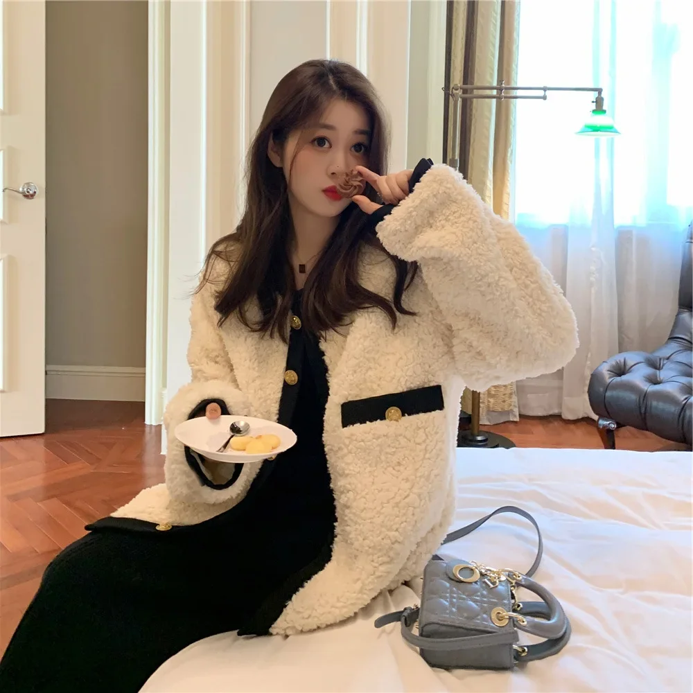 Autumn/Winter New Style Tweed Jacket Luxury Socialite Long Sleeve Cardigan Lightweight Wool Blend Top Petite Korean Version