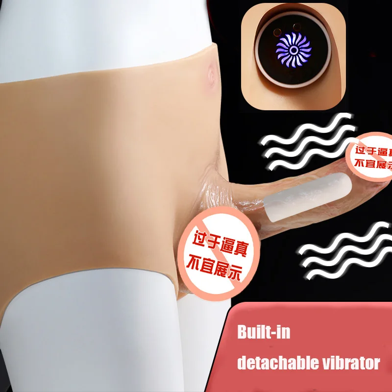 Silicone Hollow Penis Underwear Transgender Pants Realistic Strap on Dildo Female Penis Pants Device Sex Toys For Men Lesbian