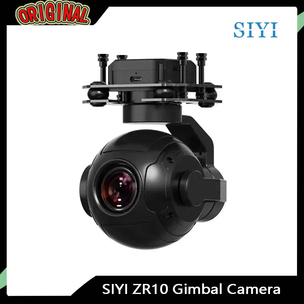 

SIYI ZR10 3-осевая карданная камера для дрона 2K 4MP 30-кратный гибридный зум 10-кратный оптический HDR порт Starlight ночного видения Ethernet