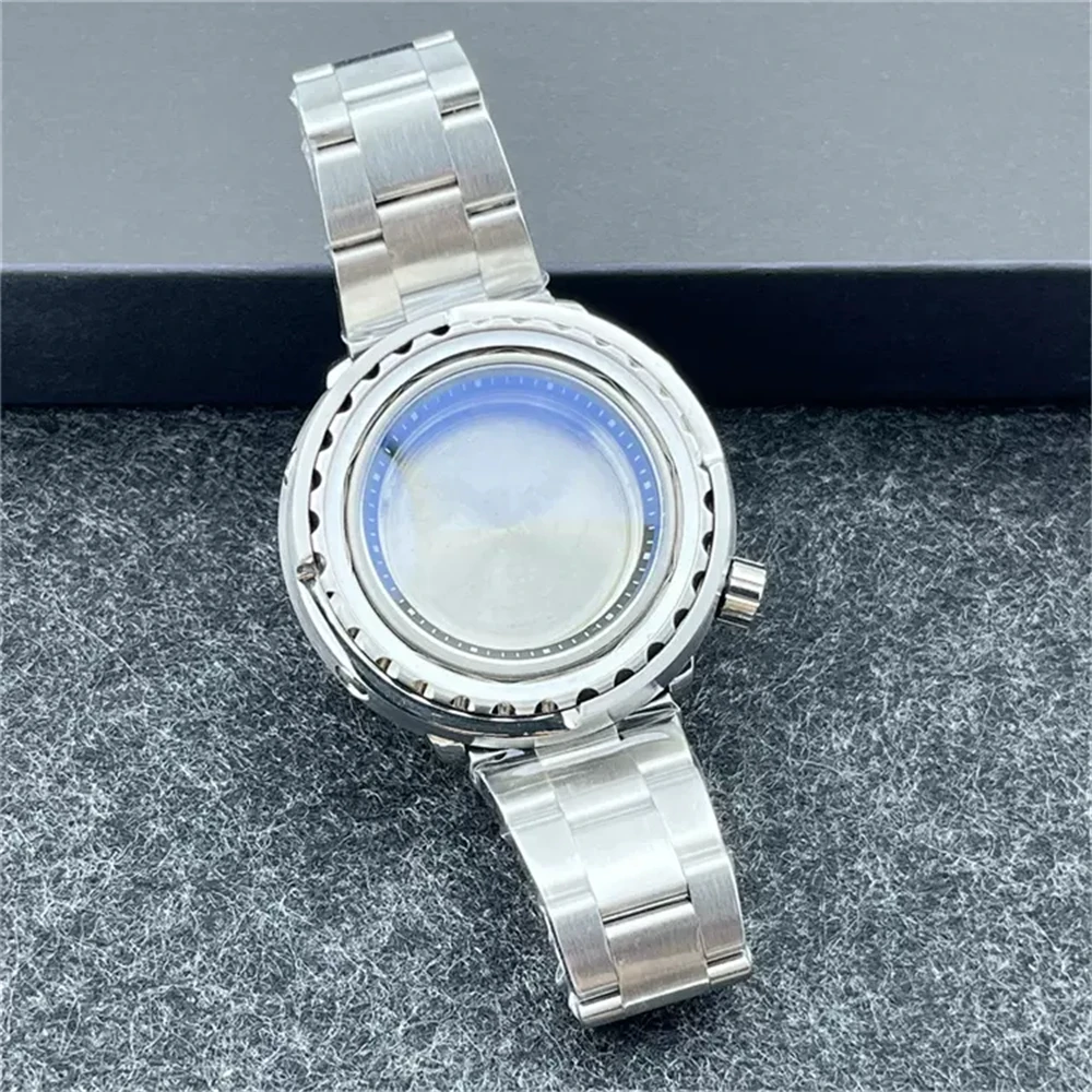 NH35 Case 47mm 316L Stainless Steel 50ATM Waterproof Sapphire Glass Watch Case Strap For NH35 Automatic Movement Diving Watch