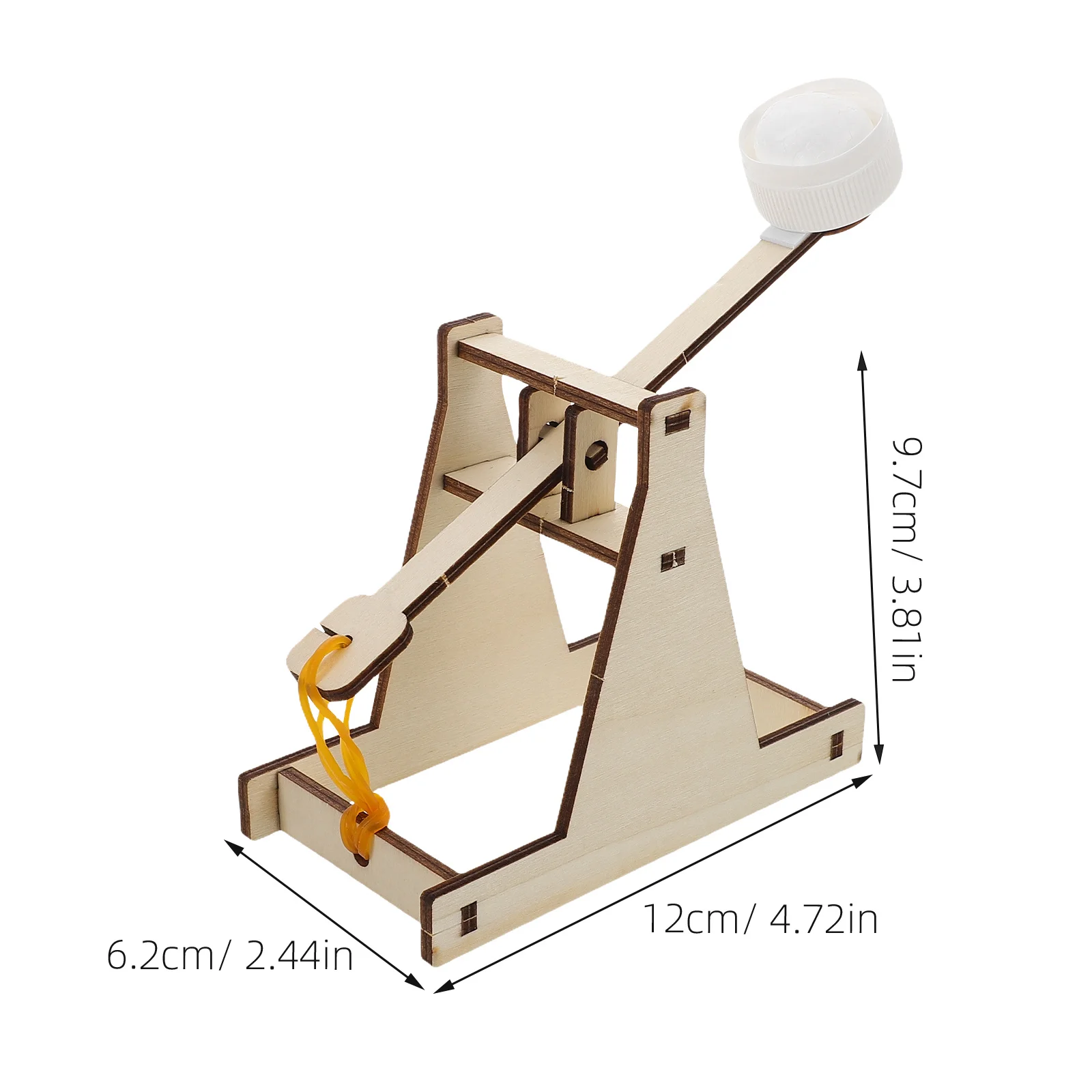 Diy kit de catapulta haste de madeira projeto de construção para crianças antigo motor de cerco educacional artesanato quebra-cabeça diy catapulta artesanato
