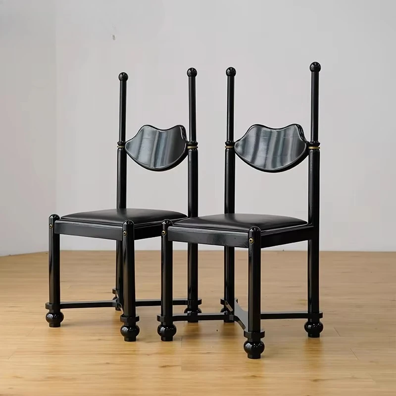 Modern creative hotel furniture, retro gray wood frame high back, restaurant home hotel lobby chair