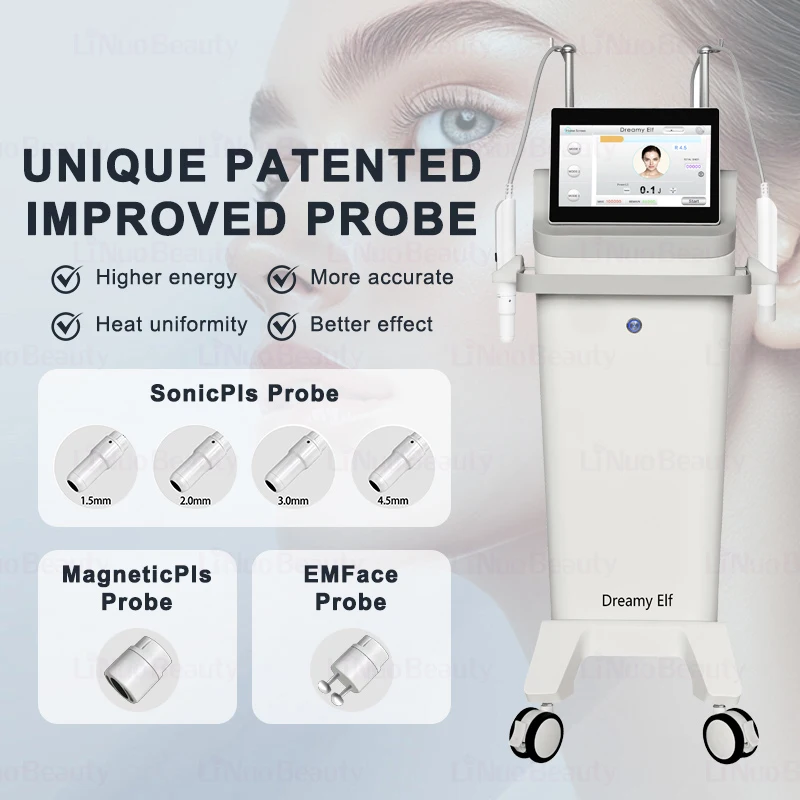 Professional 3 In 1 RF EMS Lifting Machine Monopolar EMFace Machine For Anti-Wrinkle Collagen Regeneration Skin Firming Lifting