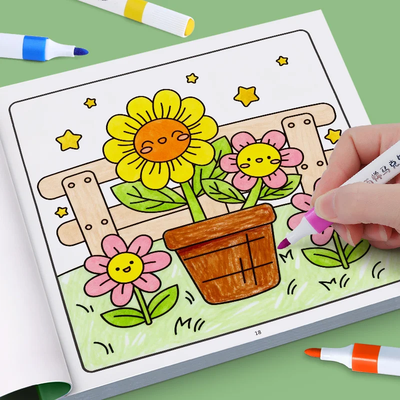 Książka do kolorowania dla początkujących z motywem zwierzęcym, odprężająca, antystresowa, dla dorosłych, do ćwiczeń graffiti, wspomagająca relaks.