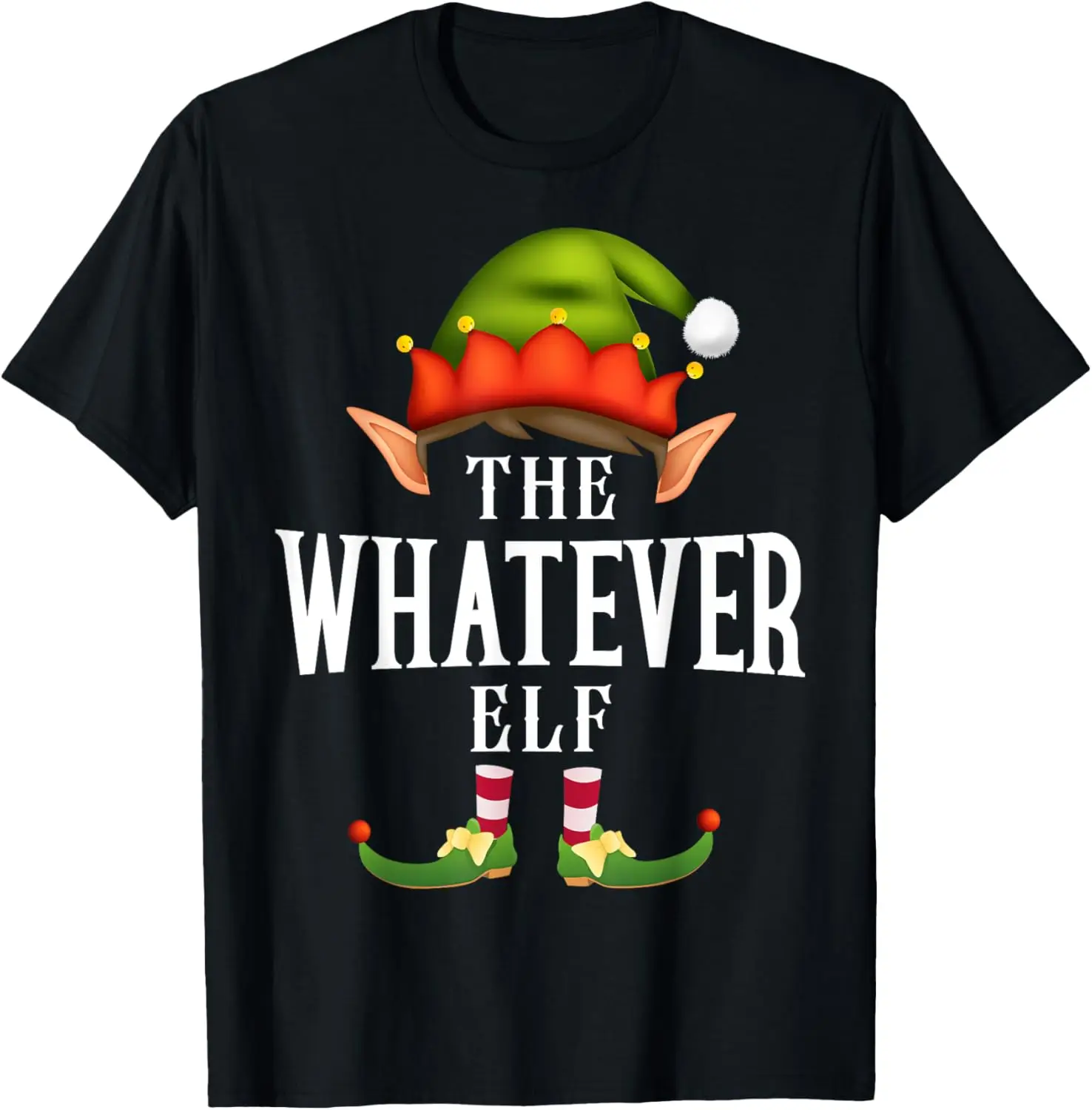 Whatever Elf Group Funny Christmas Pajama Party T-Shirt