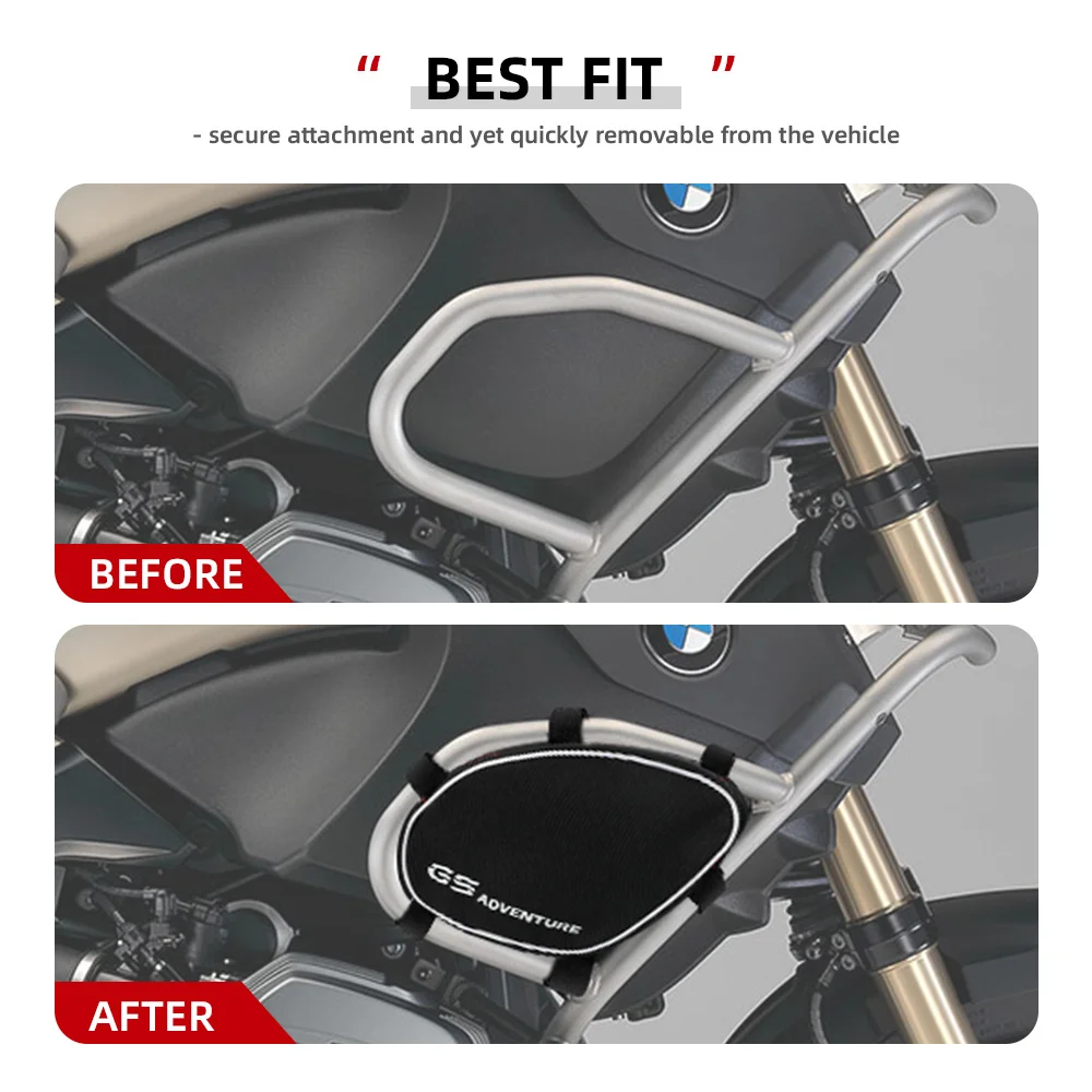 لسيارات BMW R1200GS إطار تحطم القضبان حقيبة مضادة للماء R1200GS Adventure 2005-2006-2012 الدراجات النارية الوفير أداة إصلاح وضع حقيبة