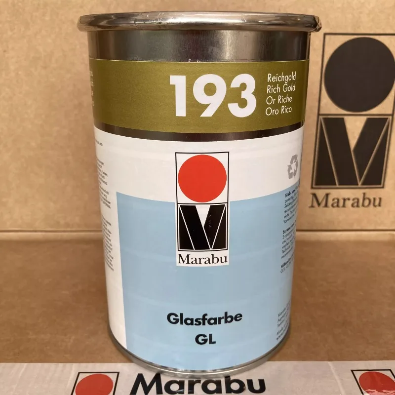 Marabu Genuine German Malebold Ink Ceramic Metal Glass Ink GL193 Gold Silk Screen Pad Printing