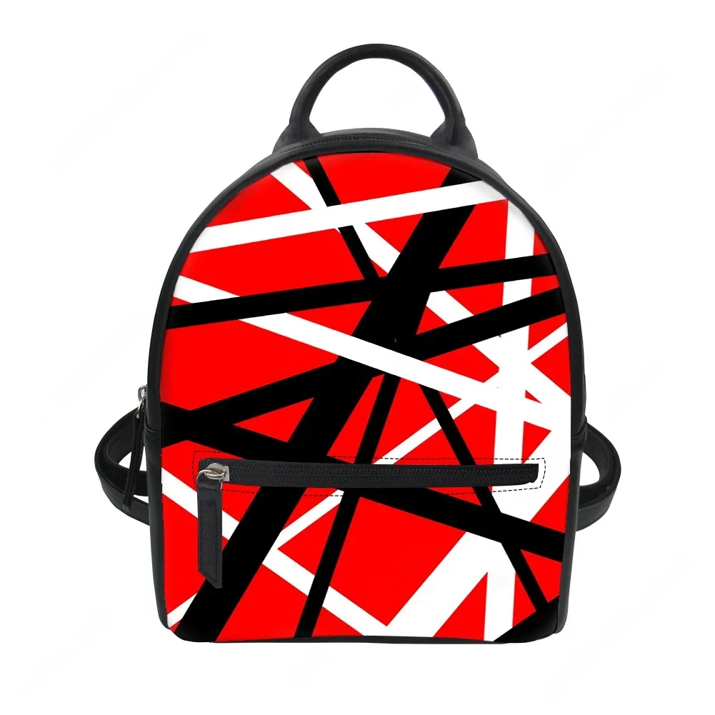 

Van Evh 5150 Stripes Halen Rock Band Custom Backpack Purse Women Carter Schoolbags Double Shoulder Bag Mini Daypack Travel Bag