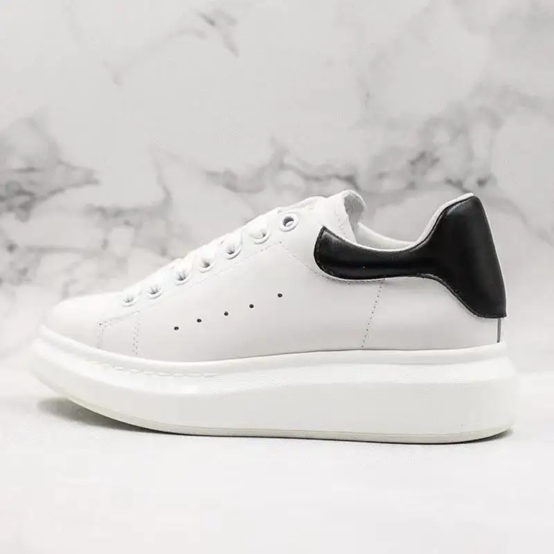 

2026 New Hot brand luxury platform casual shoes men's layer leather denim leather Migland Steven outdoor training ‮seohS mcqueeneS