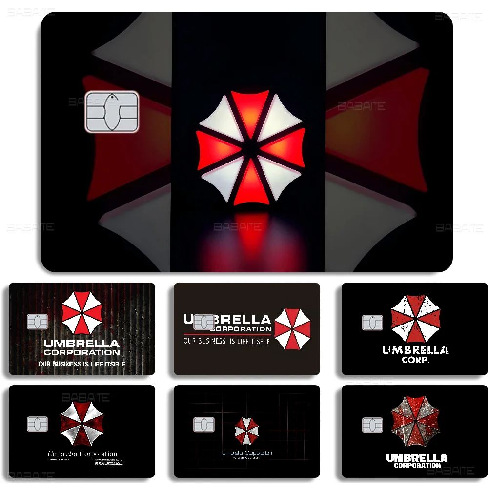 R-Resident Evil Umbrella Different Styles Poker Sticker Film Tape Skin for Credit Card Debit Card Big Chip