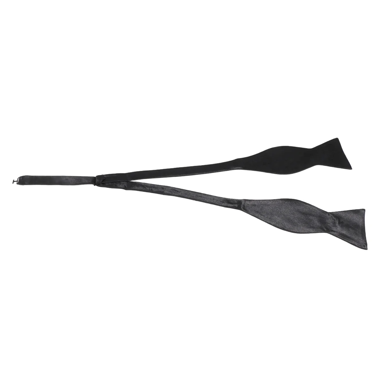 Papillon in raso da smoking per uomo-nero