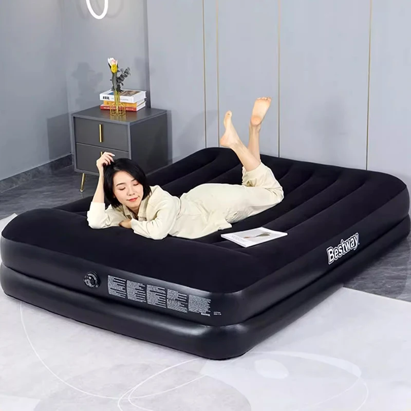 Cama de pátio único salão de beleza ao ar livre luxo rainha economia de espaço design tatami assento inflável design cama solteiro móveis modernos