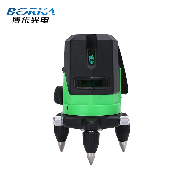 Borka 4V1H 5 Lines Green Beam Laser Level Self Leveling Laser Land Leveler