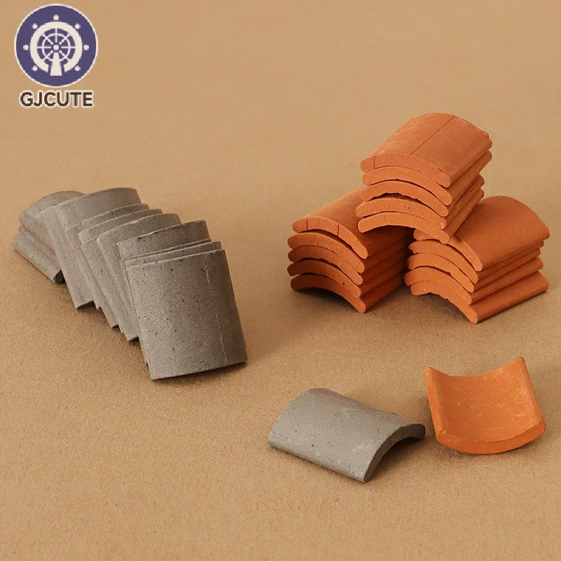 Doll House Simulation Roof Tiles Building Set Miniature Tile Shingles Brick Model Life Scene Decoration Dollhouse Accessories