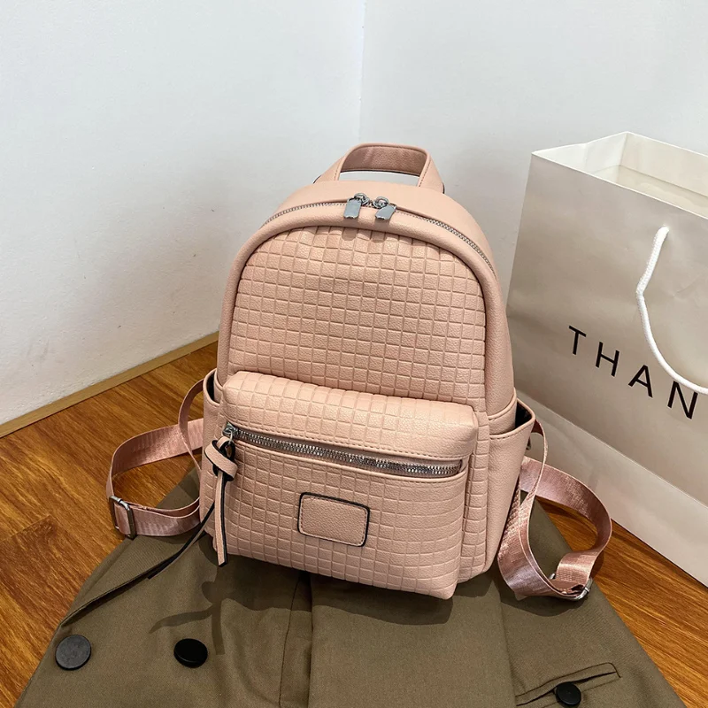 단색 캐주얼 신상 패션 심플하고 신선한 트렌디한 가벼운 대용량 백팩