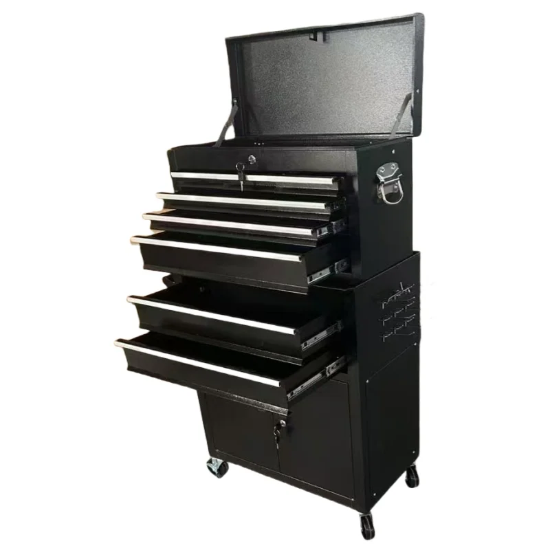 

Factory 2 Pcs Combined 8 Drawers Mobile Cabinet Tool Trolley Salon Auxiliary Trolley Cart Tattoo Barber case Tool Box