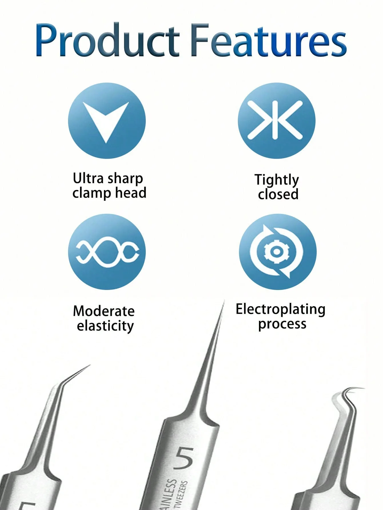 أدوات إزالة الرؤوس السوداء، ملاقط احترافية لإزالة الرؤوس السوداء للوجه، مزيل الرؤوس السوداء، احترافية من الفولاذ المقاوم للصدأ للرؤوس السوداء #5