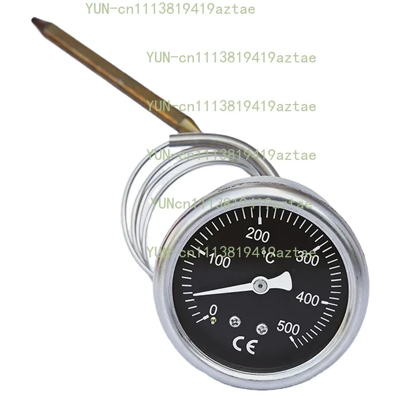 500 Degree Pizza Oven 304 Stainless Steel Thermometer Temperature Display Metal Plate Capillary Thermometer High Resistance