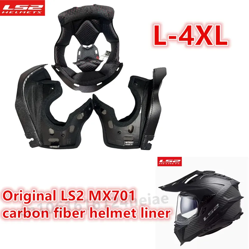 

Original LS2 Helmet Liner FF801 FF370 MX701 Carbon Fiber Helmet Liner Helmet Accessories