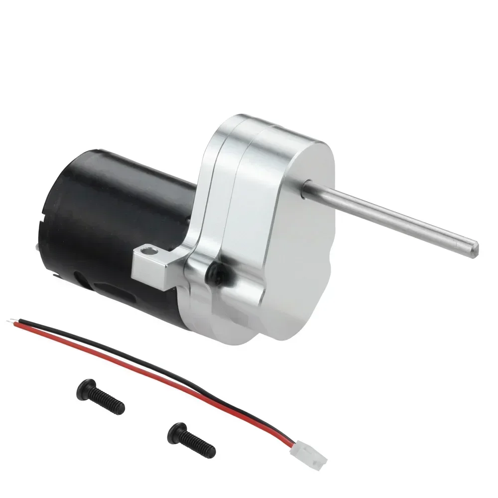 Engrenage de boîte de vitesses en métal WPL D12 avec moteur à brosse 370 pour pièces de mise à niveau de camion RC de véhicule tout-terrain WPL D12 1/10