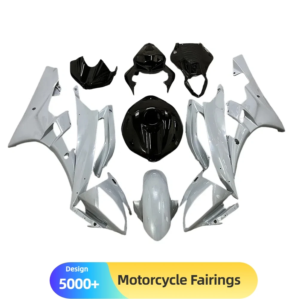 مجموعة هيكل الدراجة النارية Yamaha YZF-R6 2006-2007 - بلاستيك ABS مقاوم للأشعة فوق البنفسجية، لمسة نهائية خالية من البهتان #1