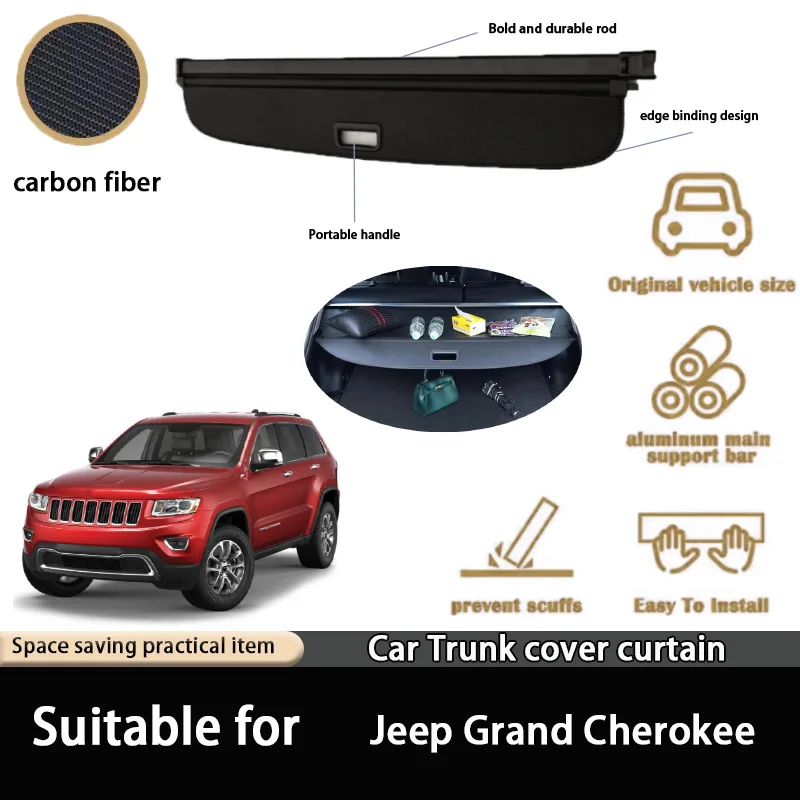 

Suitable for Jeep Grand Cherokee Trunk Curtain Rear Trunk Storage Partition Bezel Interior Modification Accessories