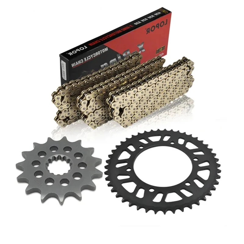 

For Kawasaki Z750 ZR750 Z750R Z750S ZR750S 04-12 Z800 Z800e ZR800 13-16 Motorcycle Front Rear Sprocket 520 Chain Set Kits