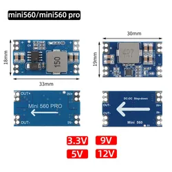 High Efficiency Output 3.3V 5V 9V 12V 5A mini560 Step Down DC-DC Converter Voltage Regulator Buck Stabilized Power Supply Module