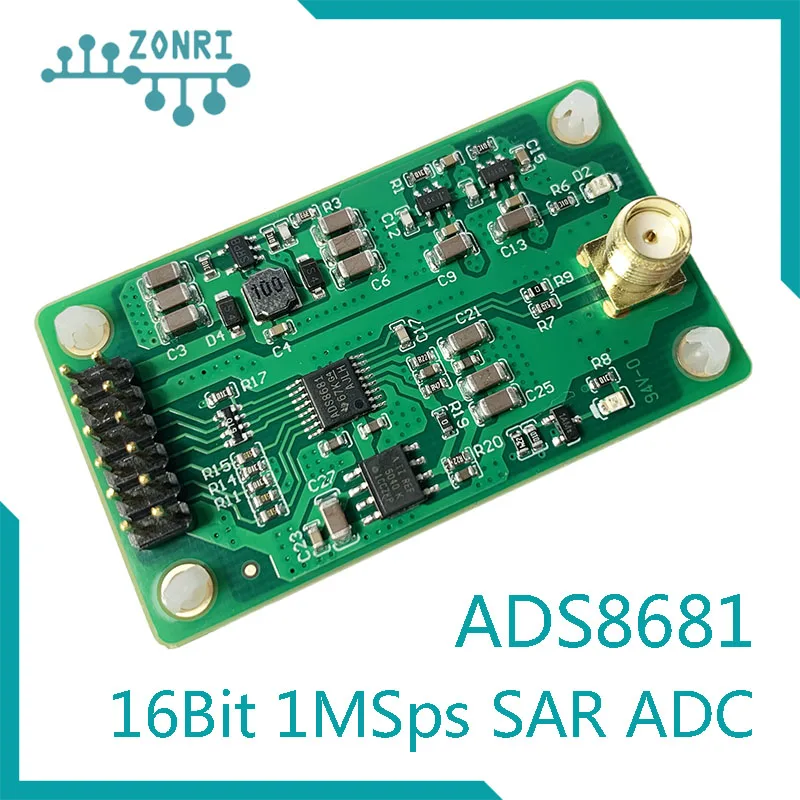 ADS8681 16Bit 1Msps SAR ADC Module Single Bipolar 2.56-12.288V Input