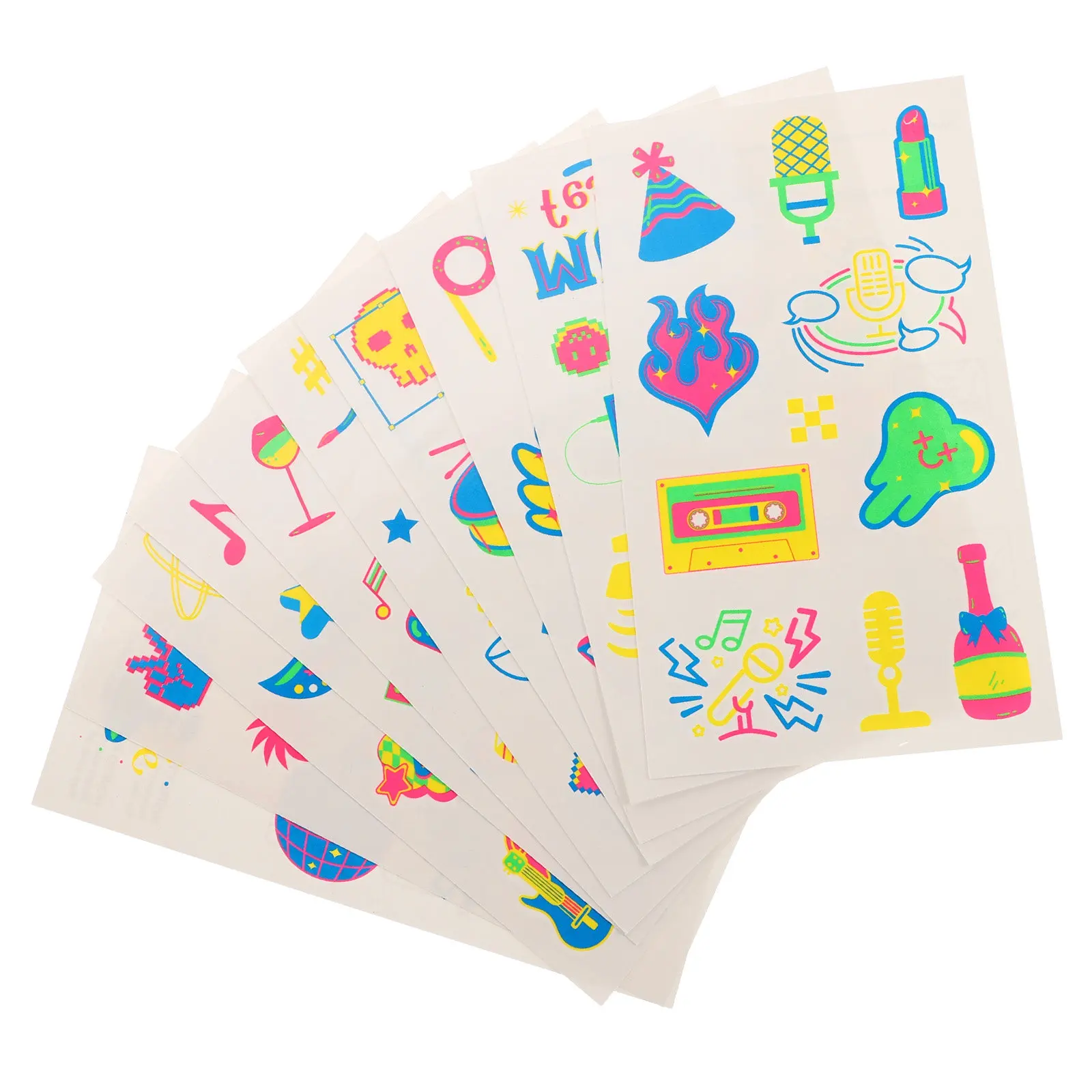 

10 шт. наклеек для украшения вечеринки с принтом гепарда на день рождения или девичник