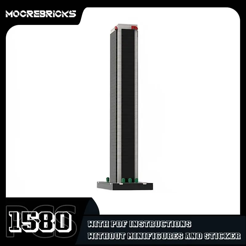 الحديثة مكتب ناطحة السحاب AON مركز LA نموذج MOC-45871 عرض الشارع العمارة اللبنات الجمعية لعبة الطوب الإبداعية