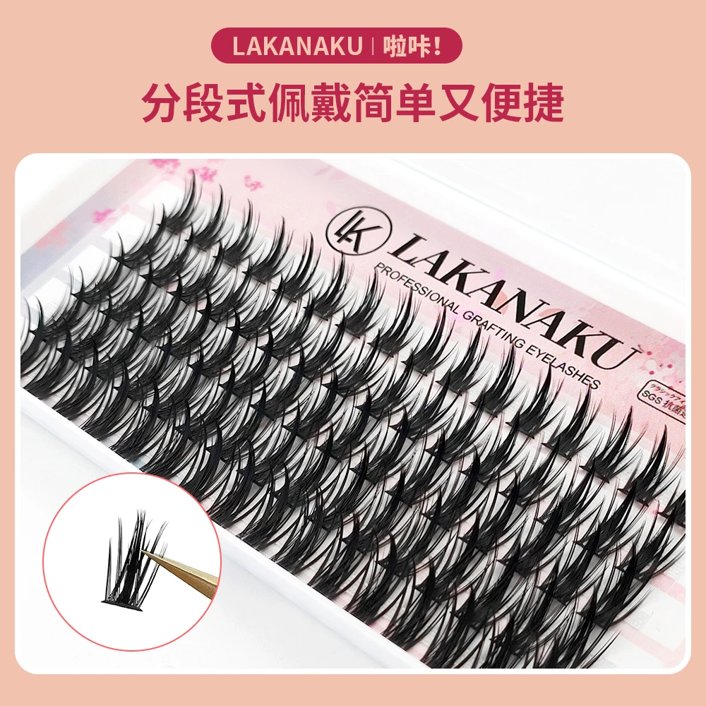 LAKANAKU Dolly DIY Lashes Premade Volume Lashes Extensions Cluster Eyelashes Supplies