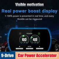 Controlador electrónico de respuesta de acelerador de coche, acelerador de potencia Digital de carreras, 9 unidades, 5 modos, refuerzo potente de velocidad automática para Honda