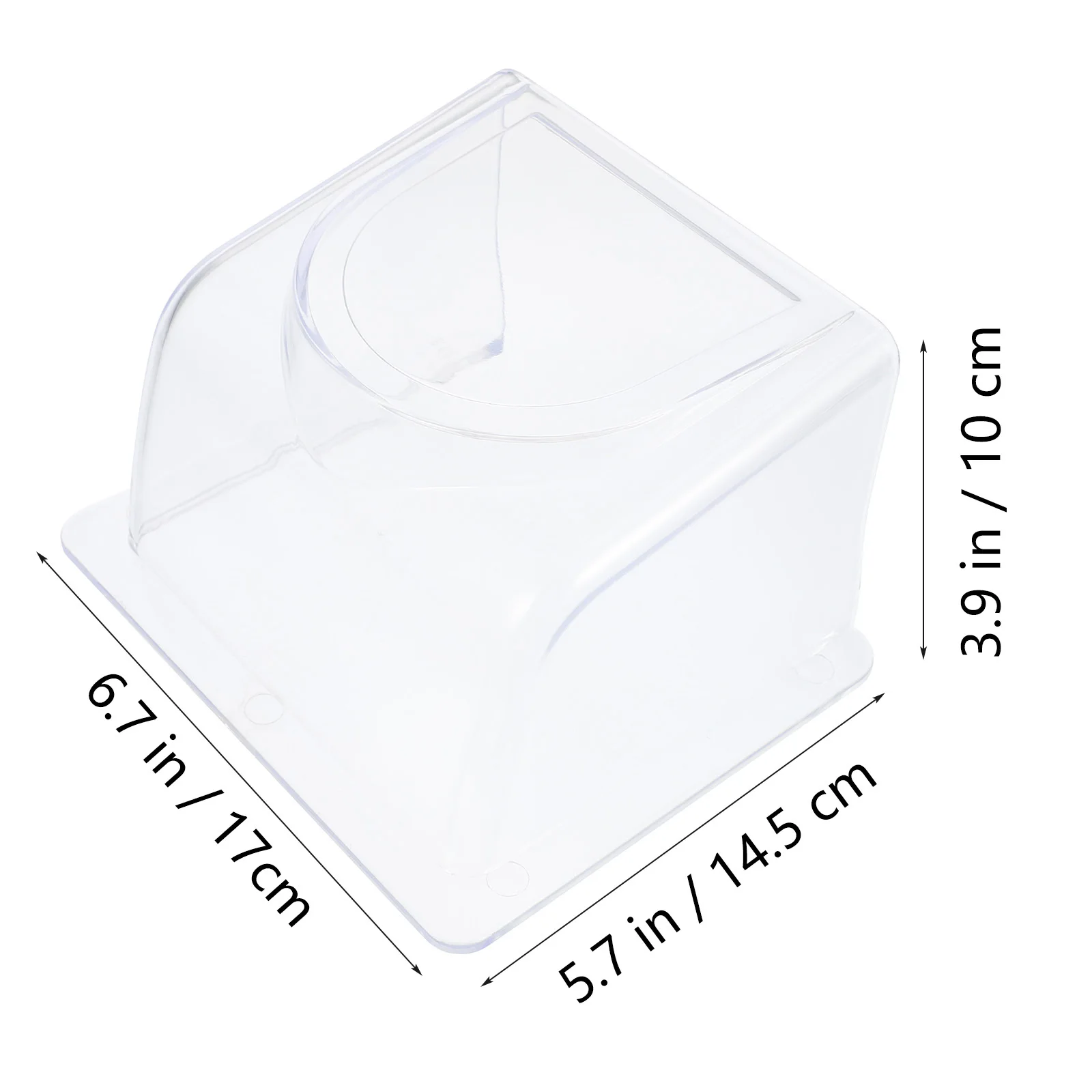 Waterproof Doorbell Cover Rainproof Plastic Protector for Fingerprint Access Control Attendance Machine Outdoor Use
