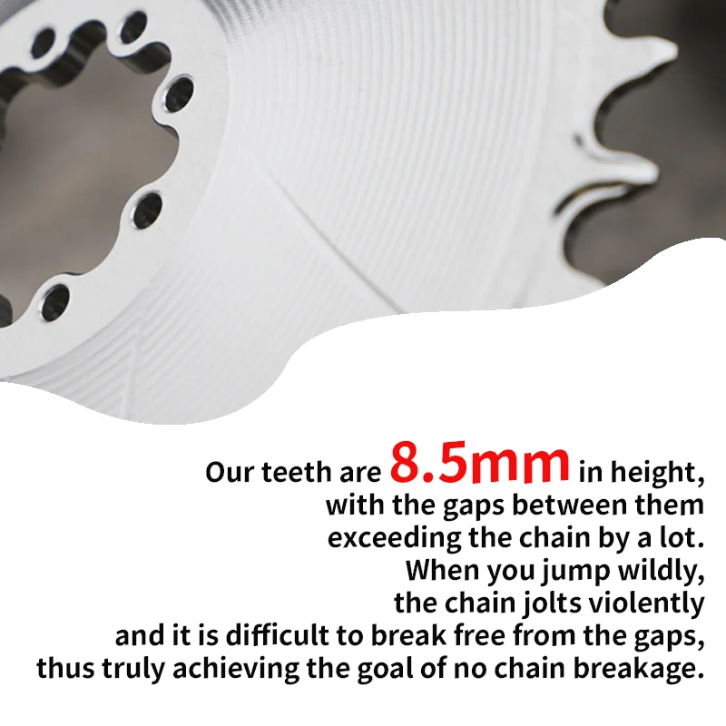 3 مللي متر إزاحة 8 مسامير ايرو سلسلة ل Sram Axs Sx Nx X0 Xx Sl 28 30 32 34 36 38 الأسنان نجمة صغيرة لسلسلة دراجات حلقة الفضة