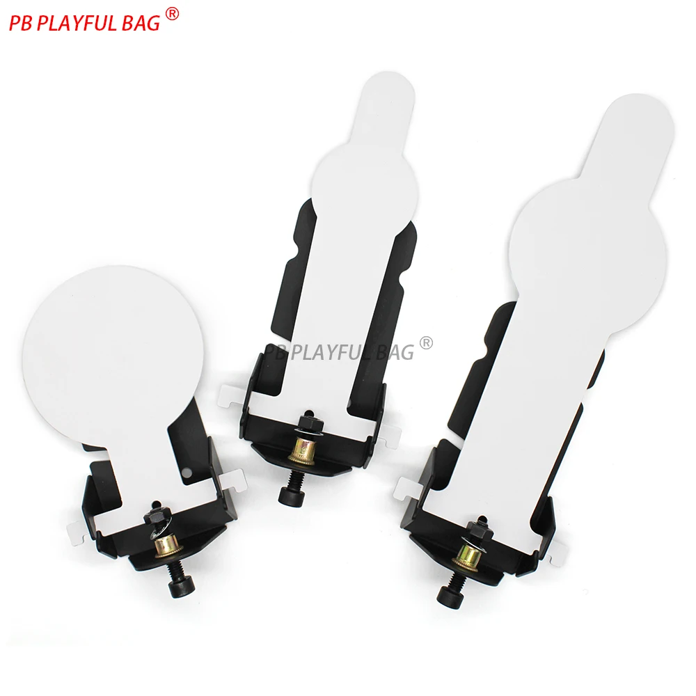 Carbon Steel Popper Target - Shooting Practice for Airsoft & Soft Dart Blasters Manual Reset Training Target S/M/L Sizes QJ123