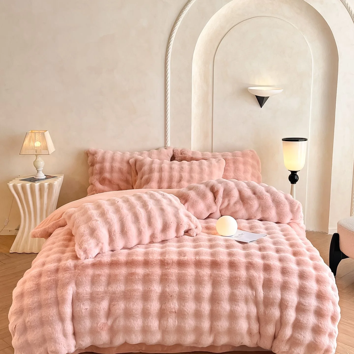 Thick Winter Faux Rabbit Plush Quilt Cover 1Pc Cozy Colorfast Duvet Covers for Naked Sleep Super Soft Fluffy Warm Home Textile