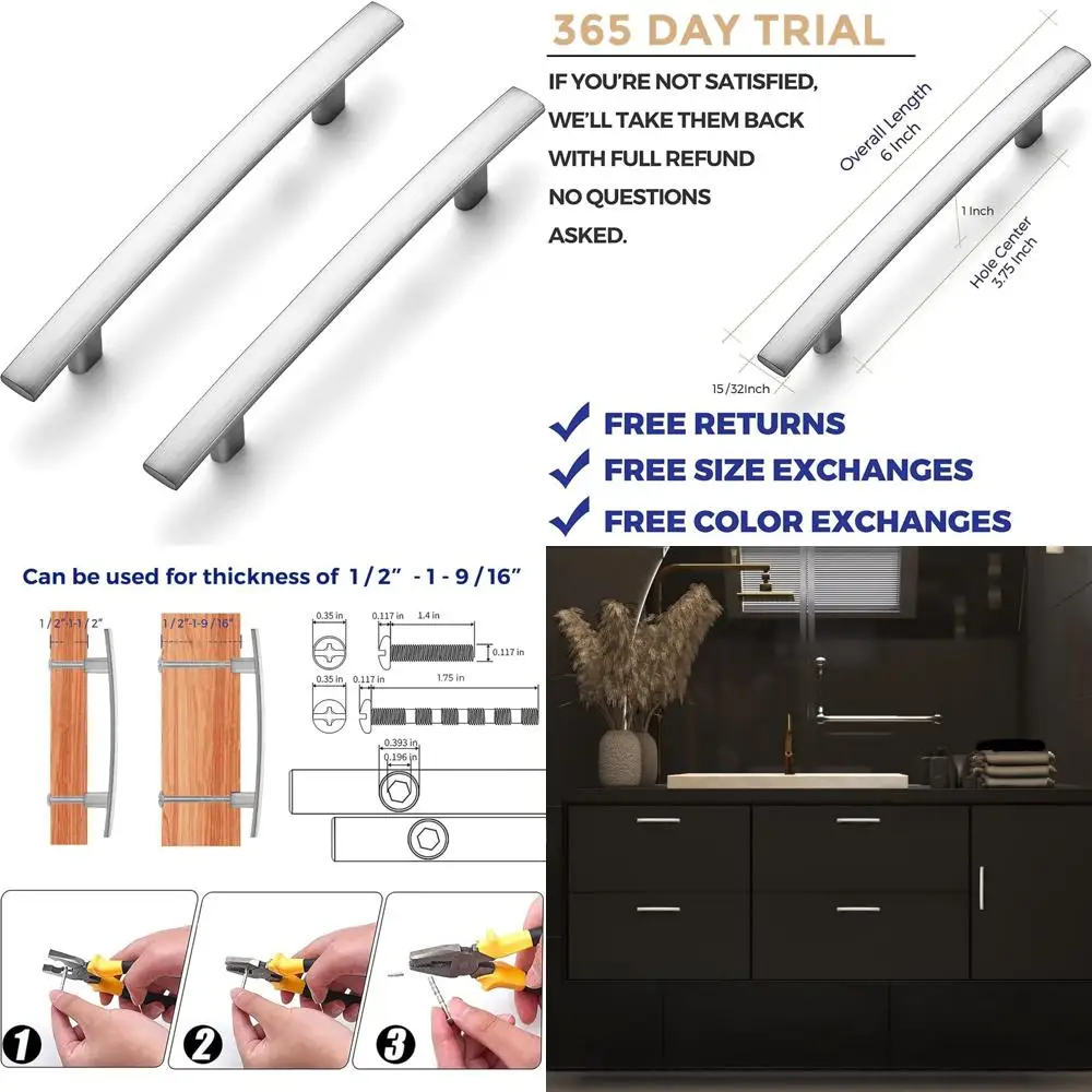 

6-дюймовый изогнутый матовый никель, ручки для кухонного шкафа из цинкового сплава, фурнитура для арочных ящиков, современный дизайн для гладкого лоу