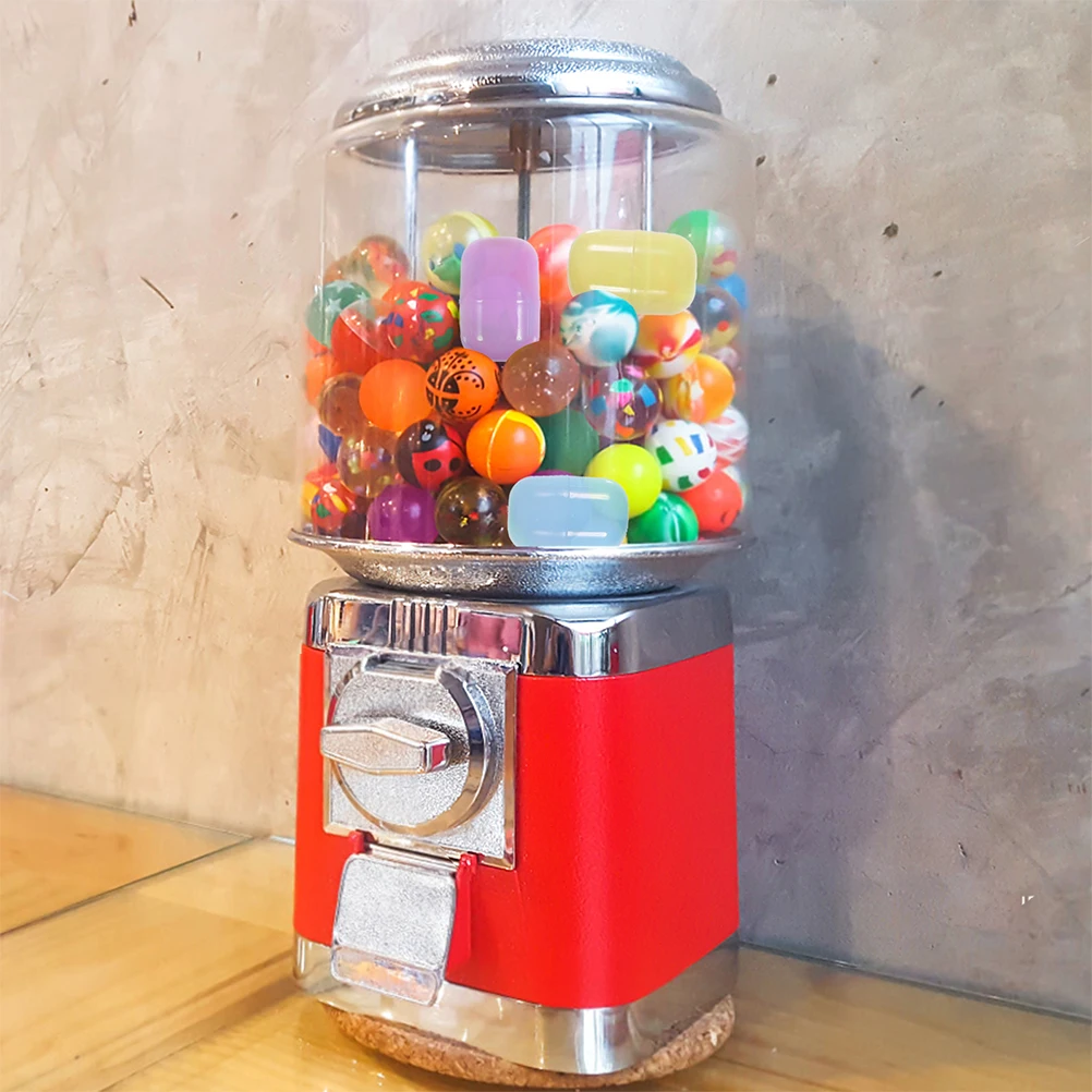 Capsules en plastique transparent, 40 pièces, conçues pour les boules de gomme et les distributeurs automatiques, cadeaux de fête, boules d'exposition de stockage de bonbons