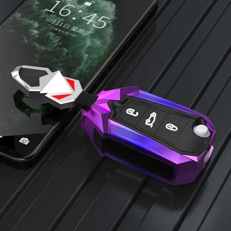 غطاء مفتاح قابل للطي للسيارة من سبائك الزنك لأوبل جراندلاند X كومبو لبيجو 208 2008 407 408 رايفتر 2020 غطاء لسيتروين C5 Aircross