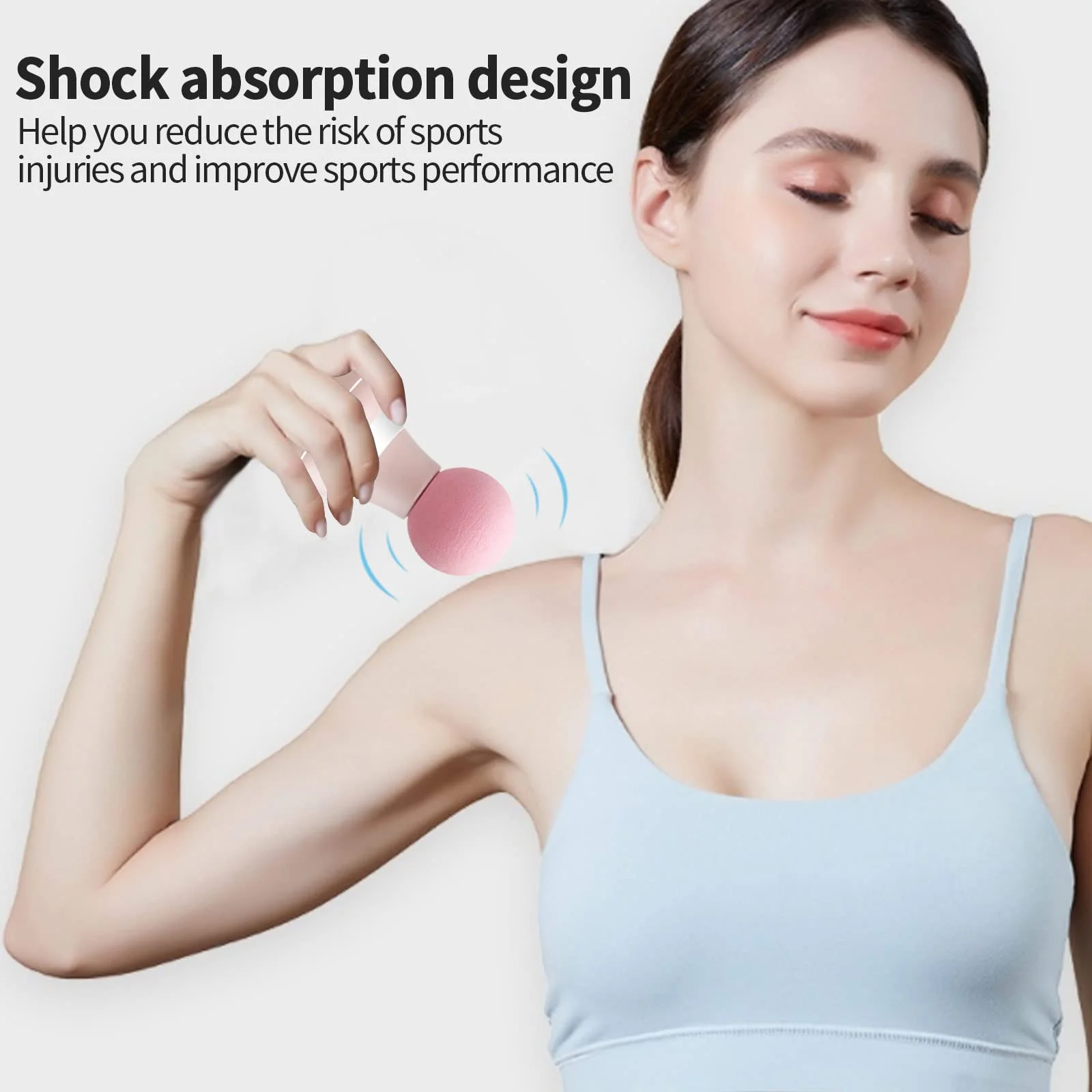 Mini Electric Handheld Massager Wand Powerful 6 Speed Vibration Modes Cordless Handheld and Portable