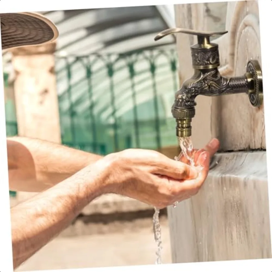 صنابير حوض النحاس الحائط صنبور المياه غسل هاين صنبور المياه الكلاسيكية الحنفية العتيقة بالوعة في الهواء الطلق حديقة واحدة الباردة G 1 2